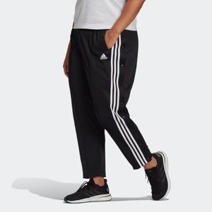 Women’s Adidas Sportswear Wrapped 3 Stripes Snap Pants (Plus Size)